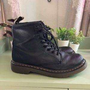 Dr. Martens 1460 J Black Leather Lave Up Boots Size 3